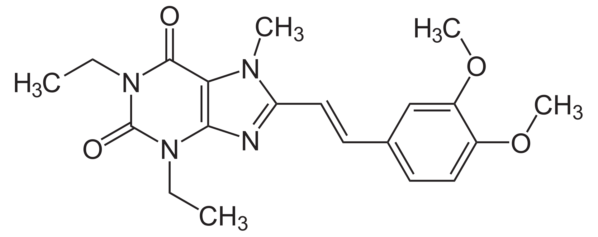 istradefillina-molecola-struttura-formula